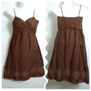LOFT Brown Midi Dress
